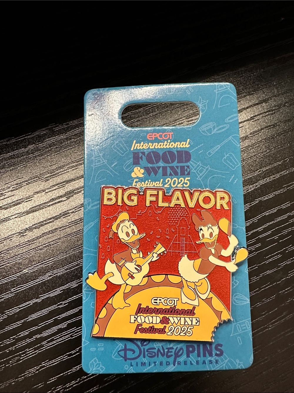 Disney Big Flavor Red, Yellow & Orange Enamel Festival Pin